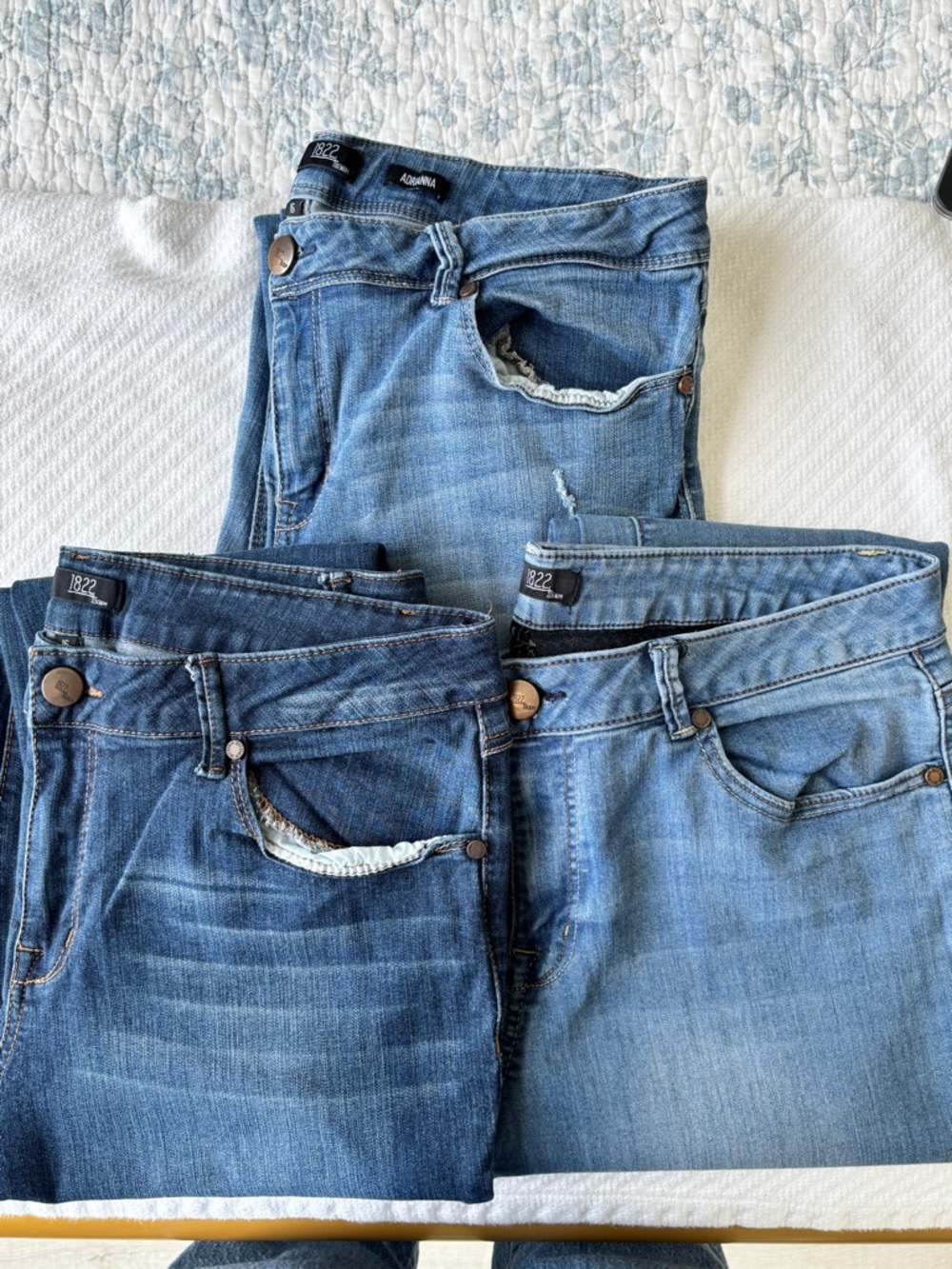 1822 Denim Medium Blue Women's Skinny Jeans